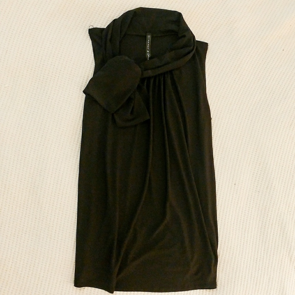 Tie Neck Tiffany & Grey Blouse
